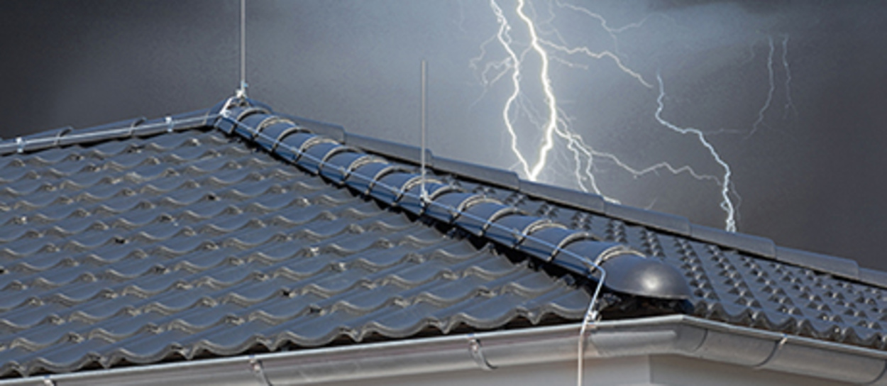 Äußerer Blitzschutz bei Elektro Teuber in Borna